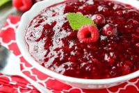 Raspberry-Cranberry Sauce Recipe with Quick Video Tutorial