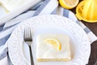 Creamy Lemon Blondies Recipe — Zesty Brownie-Style Bars