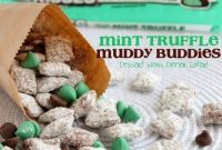 Mint Truffle Muddy Buddies Recipe — Chocolate Peppermint Snack Mix
