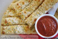 Garlic-Cheese Breadsticks with Homemade Marinara Dip