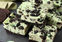 Mint Oreo Cheesecake Bars Recipe — Cool No-Bake Dessert