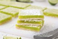 Creamy Lime Bars Recipe with Step-by-Step Video Tutorial