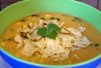 Creamy Chicken Tortilla Soup with Avocado and Lime