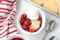 Classic Cherry Cobbler Recipe with Golden Biscuit Topping