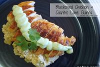 Blackened Chicken with Cilantro Lime Quinoa Recipe