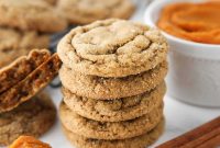Chewy Pumpkin Gingersnap Cookies with Warm Spices