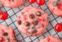 Cherry Chocolate Chip Cookies Recipe with Video Tutorial