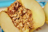 Baked Apples Stuffed with Peanut Butter Granola