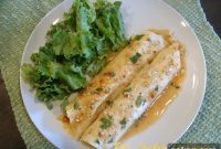 Thai Chicken Enchiladas with Peanut-Lime Sauce