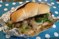 Philly Cheesesteak Sandwiches with Tender Sliced Beef