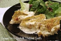 Creamy Pesto Chicken Stuffed Shells Recipe for Dinner