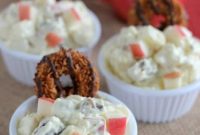 Samoa-Style Apple Salad with Coconut and Caramel Crumble