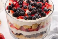 Red, White & Blue Berry Trifle Recipe with How-To Video