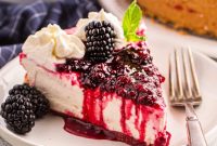 No-Bake Blackberry Cheesecake Recipe: Creamy, Fruit-Topped Dessert