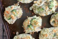 Chicken and Broccoli Twice-Baked Stuffed Potatoes