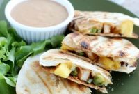 Grilled BBQ Chicken & Pineapple Quesadillas Recipe