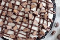 No-Bake Frozen Peanut Butter Cup Pie Recipe