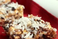 Chocolate Coconut Caramel Popcorn Bars Recipe: Chewy Salted Treat