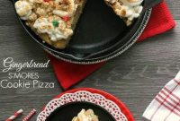 Gingerbread S’mores Cookie Pizza Recipe for Holiday Baking
