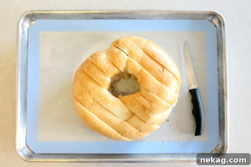 Festive New Year Party Bread Recipe 8 This New Year’s Party Loaf is filled with honey butter, topped with a powdered sugar glaze, and made to sparkle with edible silver and gold pearlized sugar sprinkles.
