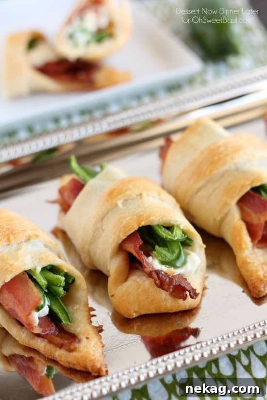 Jalapeno Popper Roll Ups – only 4 ingredients for a tasty snack or appetizer with a kick!