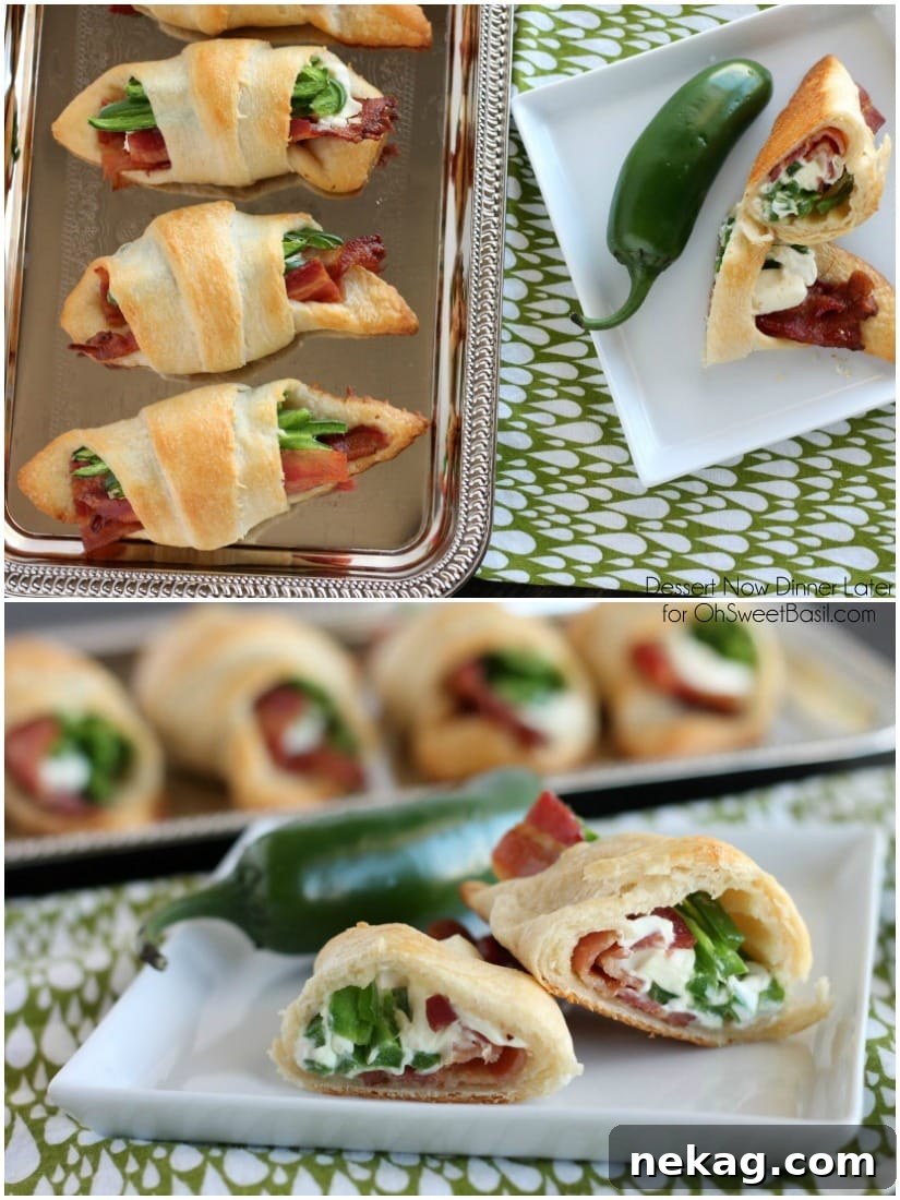 Jalapeno Popper Roll Ups – only 4 ingredients for a tasty snack or appetizer with a kick!