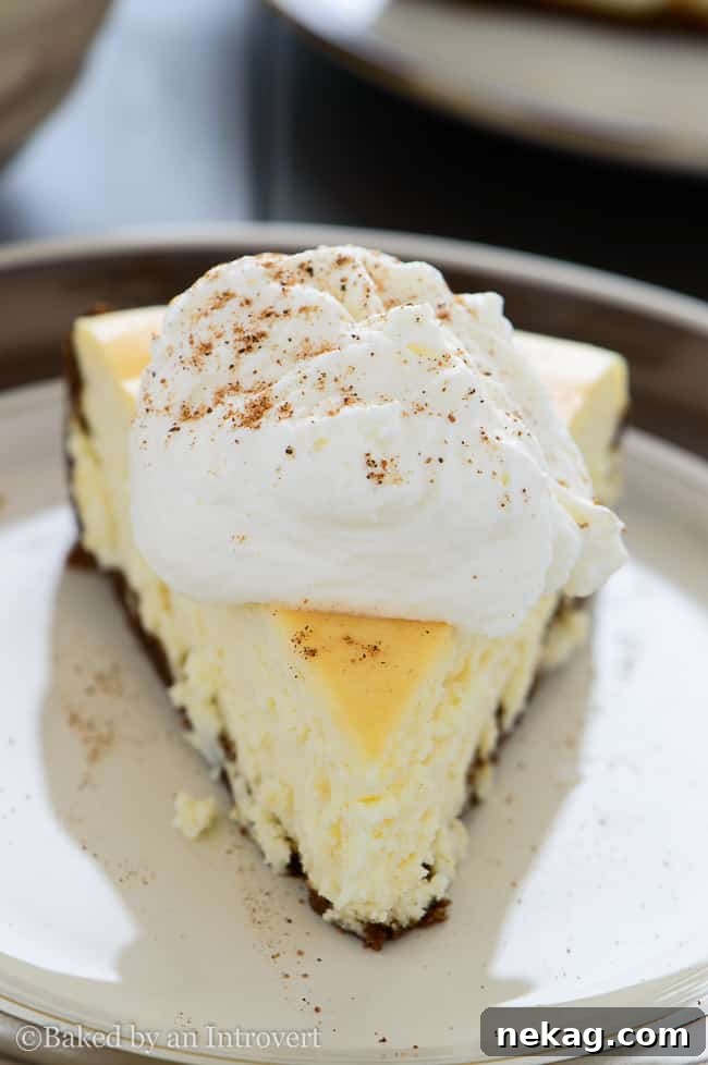 eggnog cheesecake