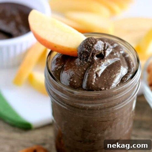 Dark Chocolate Honey Almond Butter in a jar
