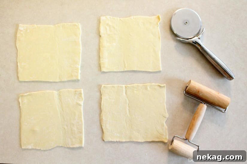 Ham and Cheese Pockets - step 1