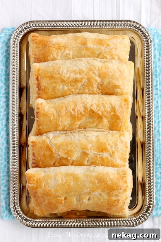 5 ingredient Ham and Cheese Pockets are easy to make for a great tasting hot lunch or dinner!
