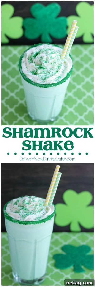 Shamrock Shake Recipe: How to Make the Classic Mint Milkshake 5 This Copycat McDonald's Shamrock Shake is minty, green, and topped with whipped cream! Perfect for St. Patrick's Day!