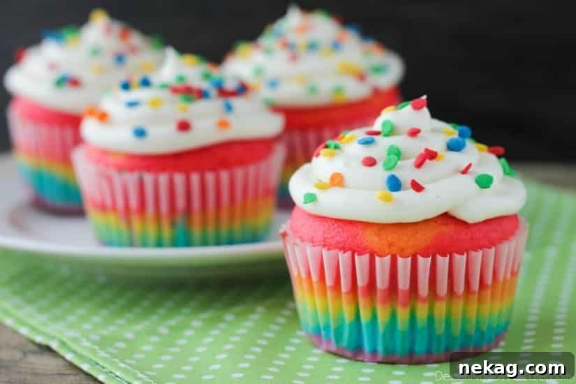 How to Make Colorful Rainbow Cupcakes (With Video Tutorial) 13 Rainbow cupcake update photo 2
