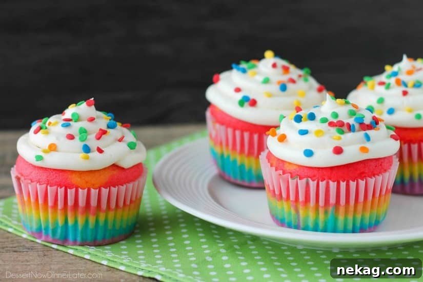 How to Make Colorful Rainbow Cupcakes (With Video Tutorial) 14 Rainbow cupcake update photo 3