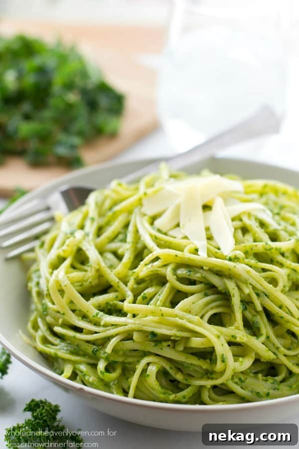 This creamy fettuccine combines the best worlds of both alfredo sauce and fresh pesto into one fresh springtime pasta side dish!
