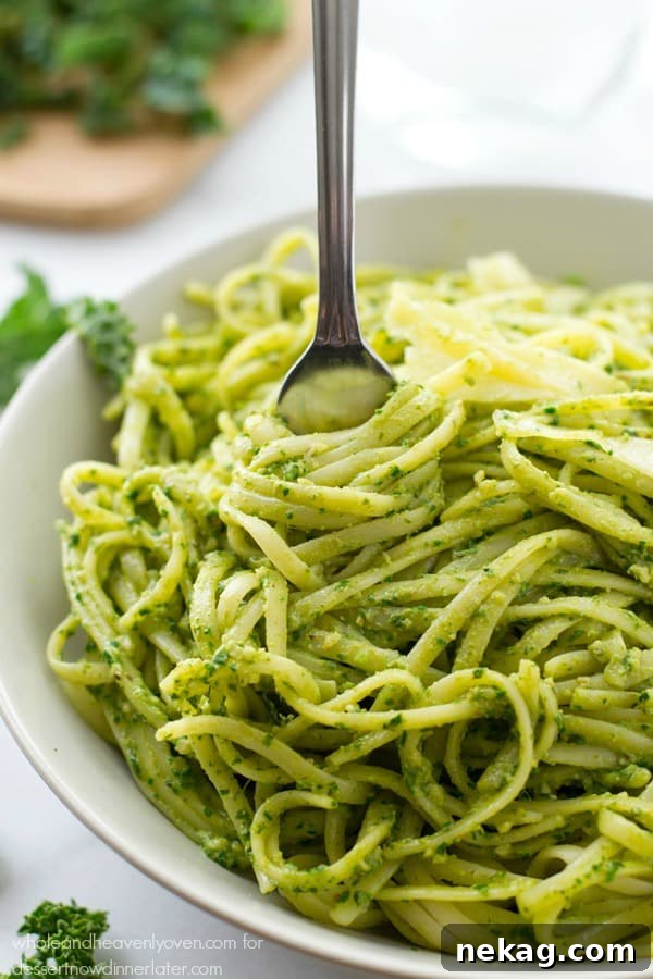 This creamy fettuccine combines the best worlds of both alfredo sauce and fresh pesto into one fresh springtime pasta side dish!