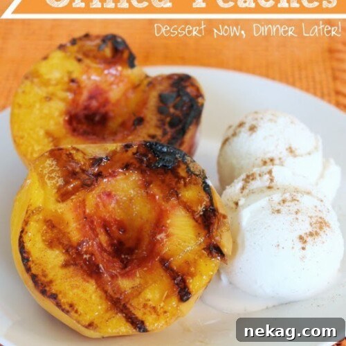 Honey-Cinnamon Grilled Peaches with Balsamic Glaze 4 Honey & Cinnamon Grilled Peaches
