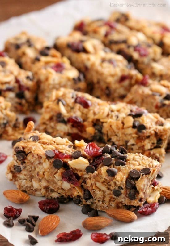 Chocolate Peanut Butter Trail Mix Granola Bars — High-Energy Snack 2 These Peanut Butter Chocolate Trail Mix Granola Bars are made with wholesome ingredients to create homemade granola bars you feel good about eating.