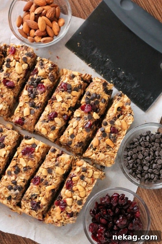 Chocolate Peanut Butter Trail Mix Granola Bars — High-Energy Snack 3 These Peanut Butter Chocolate Trail Mix Granola Bars are made with wholesome ingredients to create homemade granola bars you feel good about eating.