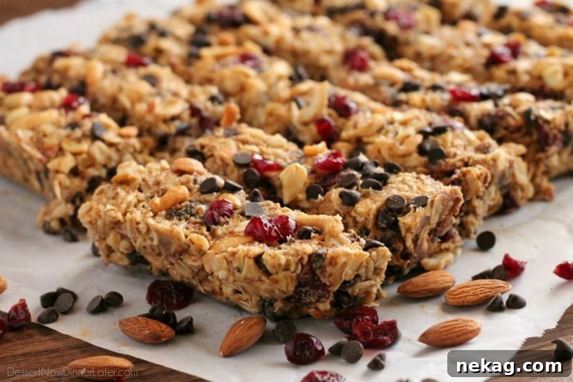 Chocolate Peanut Butter Trail Mix Granola Bars — High-Energy Snack 4 These Peanut Butter Chocolate Trail Mix Granola Bars are made with wholesome ingredients to create homemade granola bars you feel good about eating.