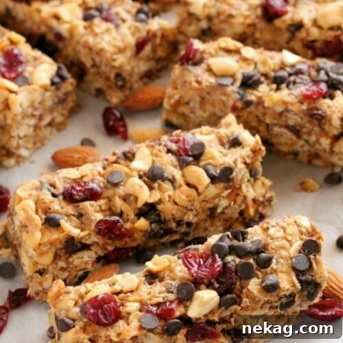Chocolate Peanut Butter Trail Mix Granola Bars — High-Energy Snack 6 These Peanut Butter Chocolate Trail Mix Granola Bars are made with wholesome ingredients to create homemade granola bars you feel good about eating.