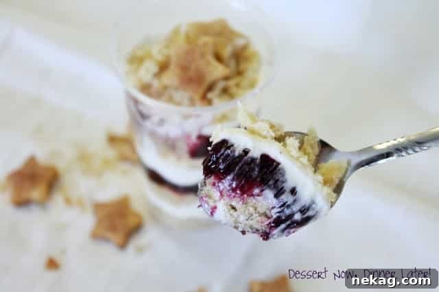 Parfait serving
