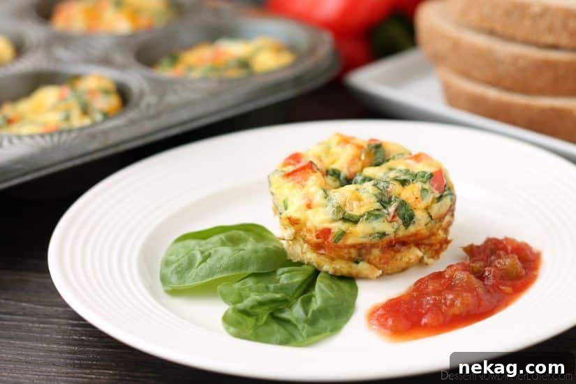 These Breakfast Egg Cups are the perfect go-to breakfast when you are on-the-go! Great for school day mornings and busy schedules. Bake a lot and store them in the fridge or freezer to re-heat and eat throughout the week!