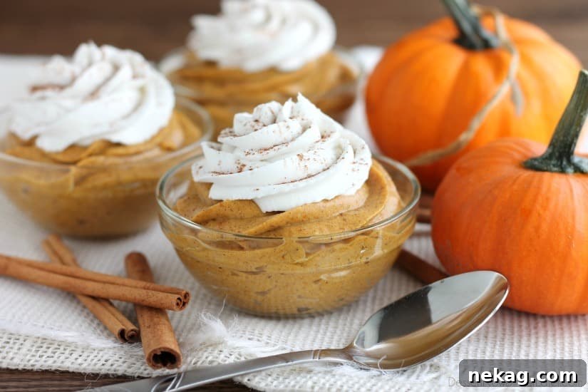 Silky Pumpkin Mousse Recipe for Fall Desserts 3 This lightened up Pumpkin Mousse is gluten and dairy free, and full of pumpkin spices! Perfect for a healthier Thanksgiving or fall dessert!