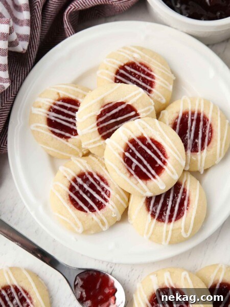 Raspberry Thumbprint Cookies