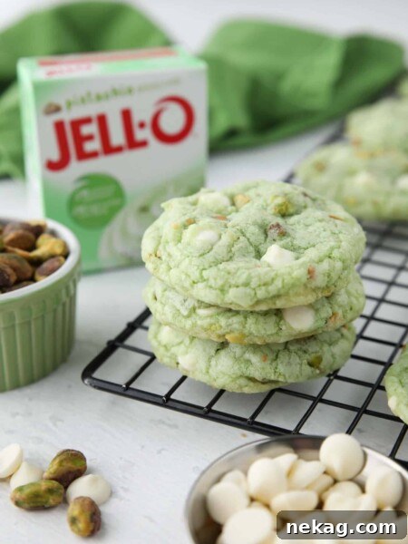 Pistachio Pudding Cookies
