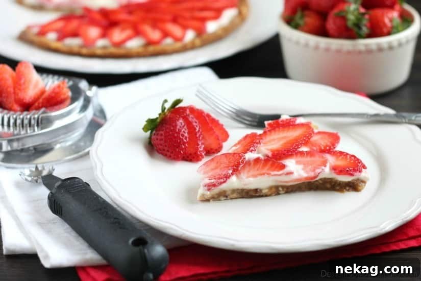 Strawberry and Greek Yogurt Tart Recipe for Fresh Summer Dessert 7 This Strawberry Greek Yogurt Tart is a delicious and healthy Valentine's Day dessert! It's even healthy enough to eat for breakfast too!