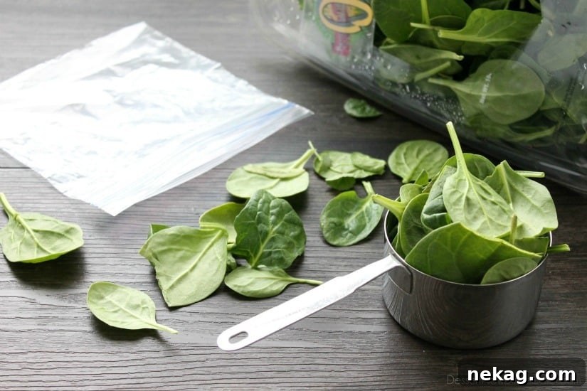 Make-Ahead Freezer Smoothie Packs with Step-by-Step Video 4 Freezer Smoothie Packs - spinach