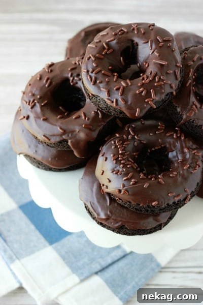 Chocolate Cake Donuts // One Sweet Appetite