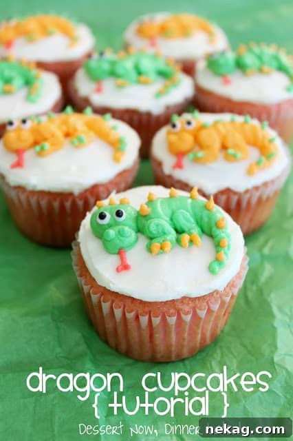 Dragon cupcakes assortment