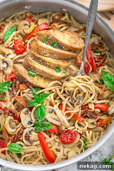 One Pot Tuscan Chicken Pasta // Life Made Sweeter
